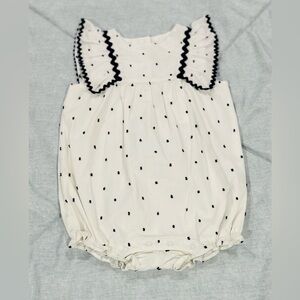 JANIE & JACK BABY CLIP DOT ROMPER